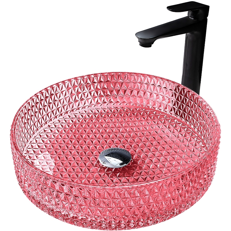 Раковина-чаша Abber Glas 40 AK2301R Рубиновая от магазина ЛесКонПром.ру