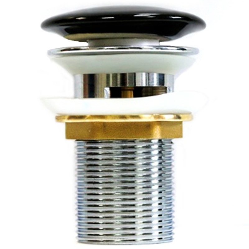 Донный клапан CeramaLux RD026 Черный матовый от магазина ЛесКонПром.ру