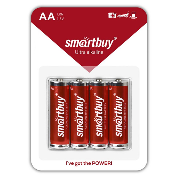 Батарейка LR6(АА) Smartbuy 4 шт от магазина ЛесКонПром.ру