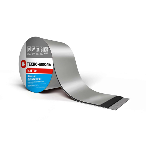 Герметизирующая лента NICOBAND 50 мм серебристая 3 м от магазина ЛесКонПром.ру