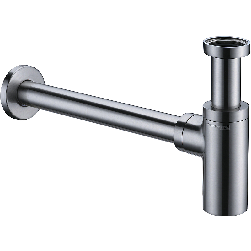 Сифон для раковины WasserKRAFT A093 Хром матовый от магазина ЛесКонПром.ру