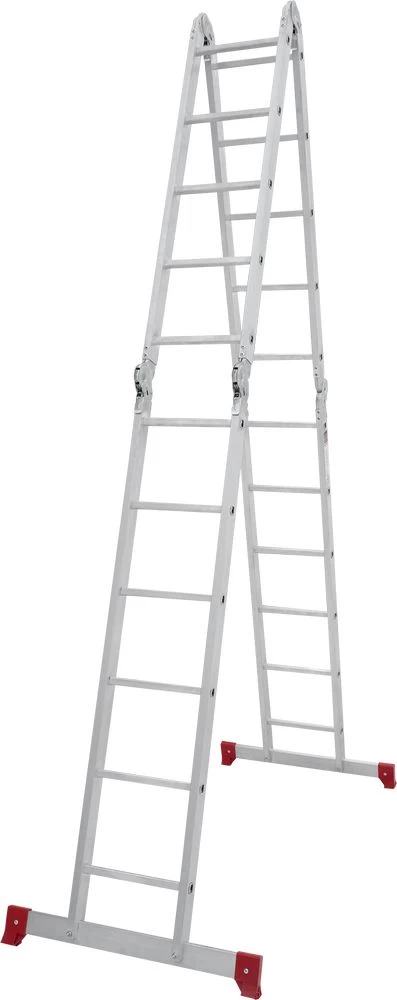 Алюминиевая четырехсекционная лестница-трансформер 340 мм NV2320 НОВАЯ ВЫСОТА 2Х5+2Х6 арт. 2320256 от магазина ЛесКонПром.ру