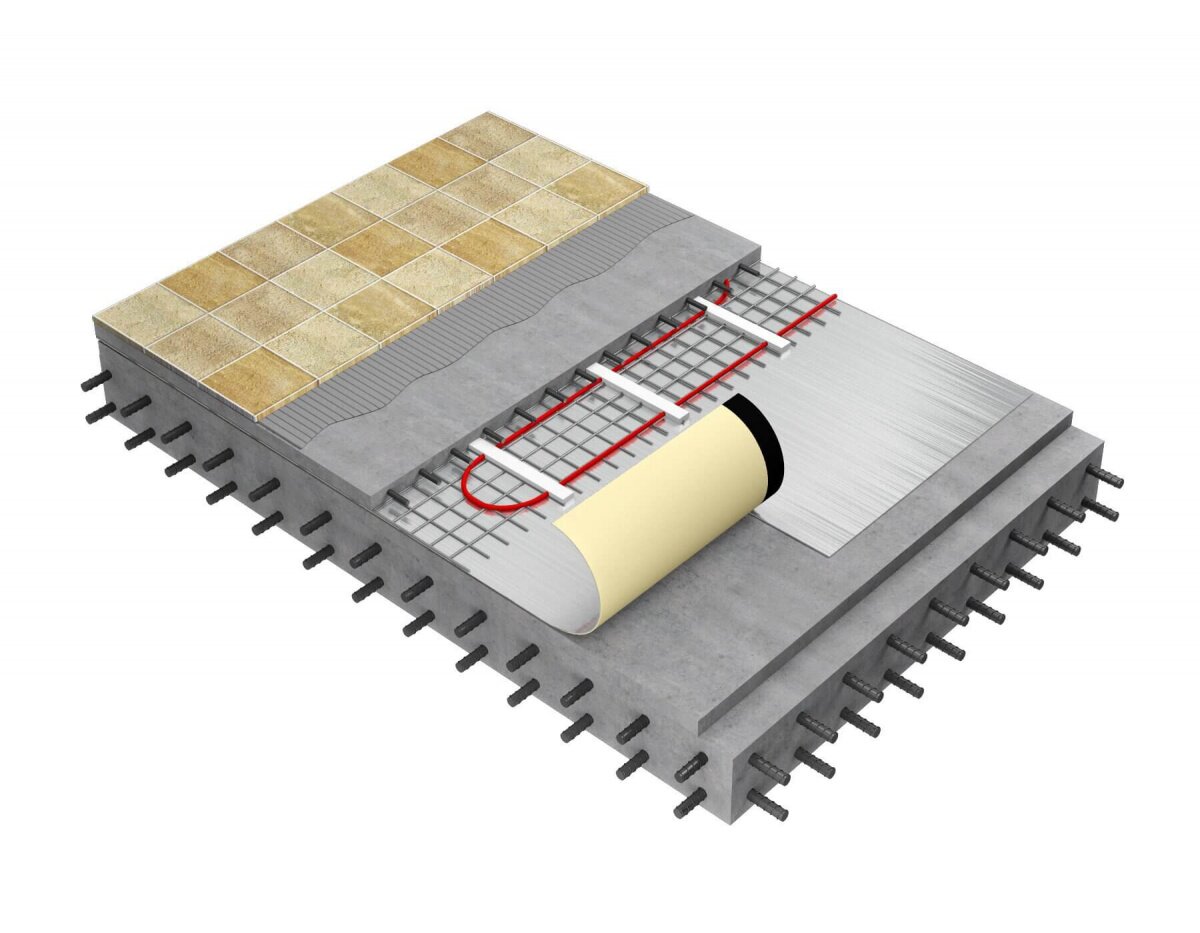 Рулонная звукоизоляция пола ТЕХНОНИКОЛЬ Master от магазина ЛесКонПром.ру