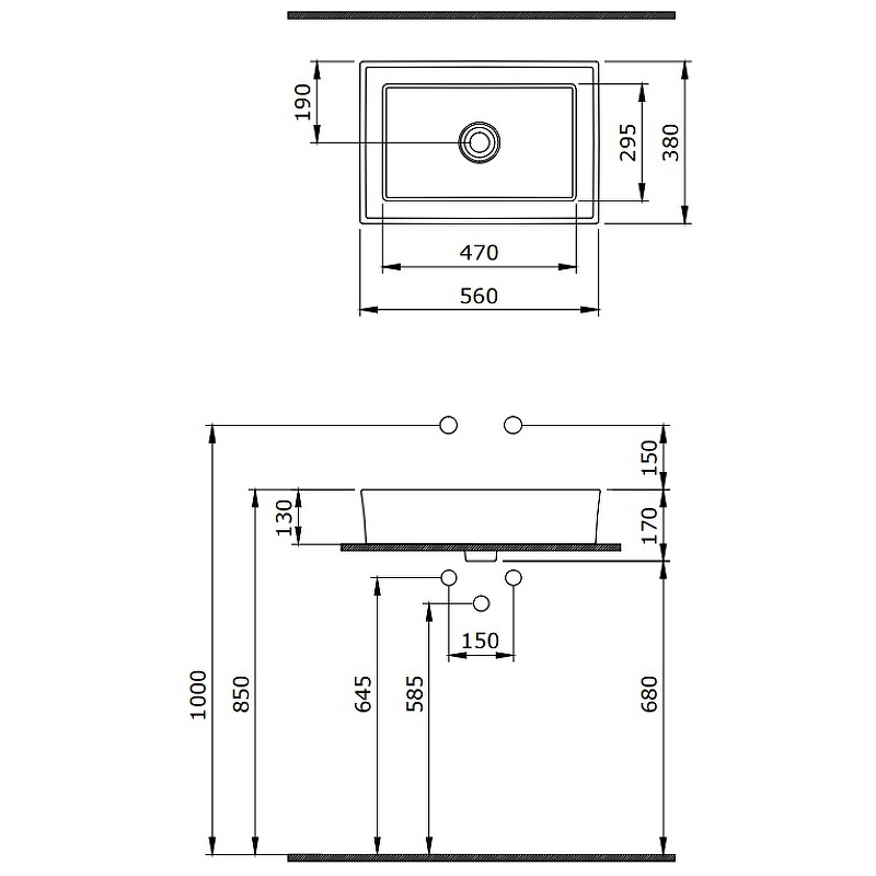 Раковина-чаша Berges Mascon 55 181003 Белая глянцевая от магазина ЛесКонПром.ру