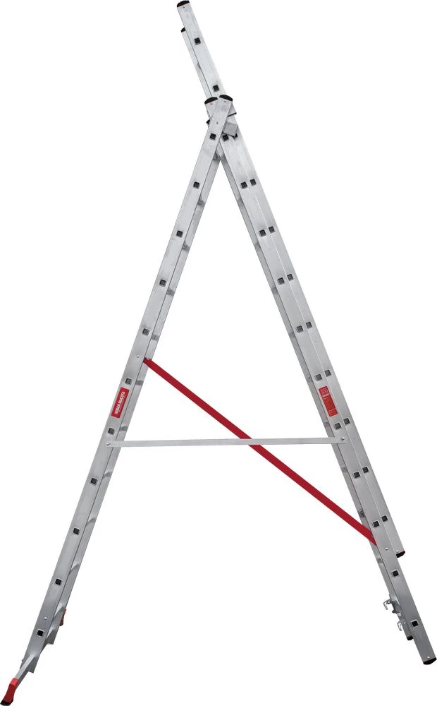 Лестница алюминиевая трехсекционная профессиональная Новая Высота 3x11 арт. 3230311 от магазина ЛесКонПром.ру