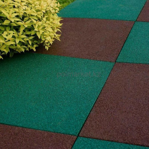 Резиновая плитка 50х50х1 см коричневая от магазина ЛесКонПром.ру