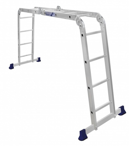 Алюминиевая четырехсекционная шарнирная лестница трансформер TL4034 АЛЮМЕТ от магазина ЛесКонПром.ру