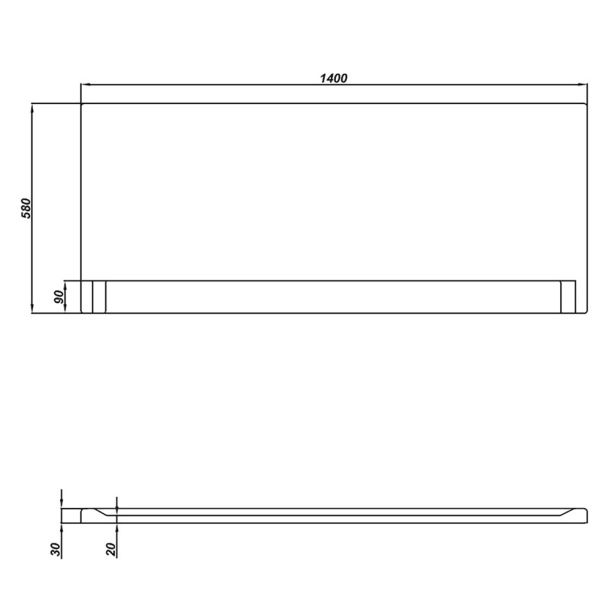 Панель для ванны Cersanit Lorena 140 см от магазина ЛесКонПром.ру