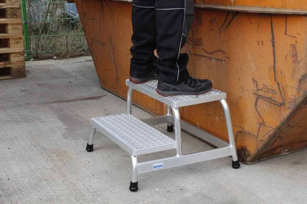 Монтажная подставка с решетчатыми ступенями STABILO 2 ступени KRAUSE арт.805324 от магазина ЛесКонПром.ру