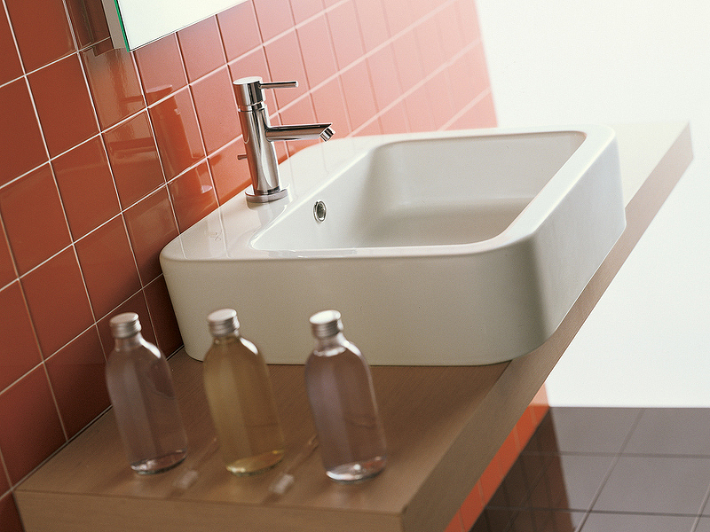 Раковина Hatria Happy Hour 48 Y0M701 Белая от магазина ЛесКонПром.ру