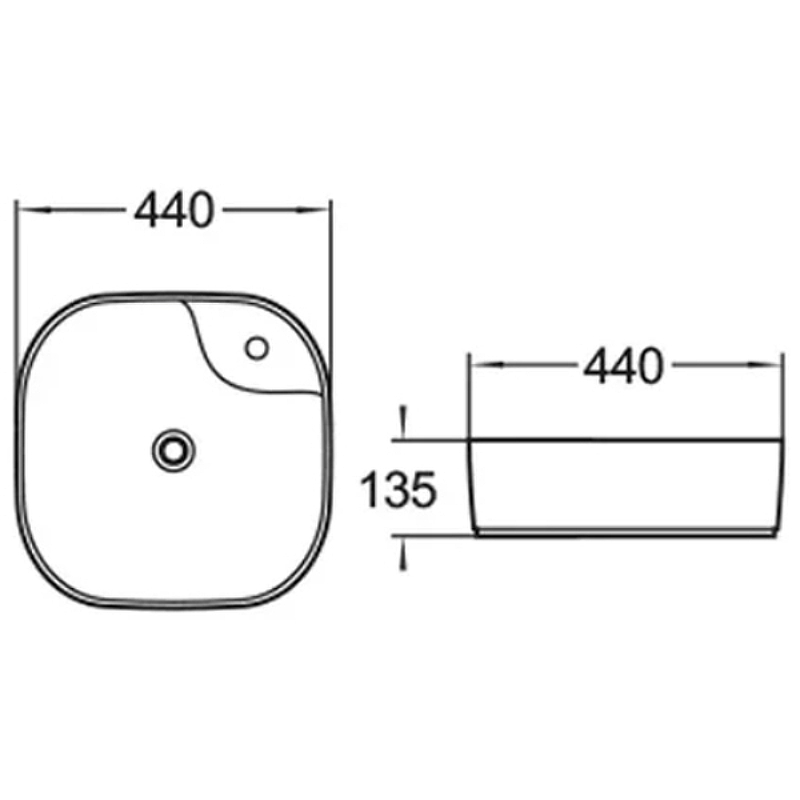 Раковина-чаша Comforty 44 78202 00004139757 Белая от магазина ЛесКонПром.ру