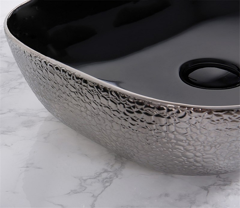 Раковина-чаша CeramaLux 50 D1302H020 Серебро Черная от магазина ЛесКонПром.ру