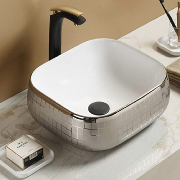 Раковина CeramaLux 45 78321 Серебро от магазина ЛесКонПром.ру