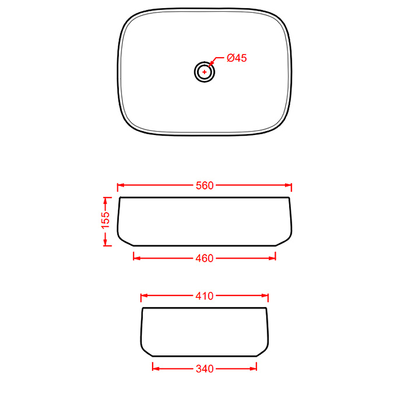 Раковина-чаша Artceram Cognac 56 COL009 36 00 Notte от магазина ЛесКонПром.ру