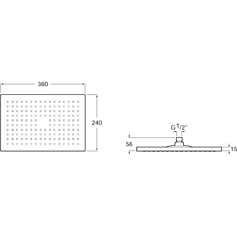 Верхний душ Roca Rainsense 5B3050C00 Хром от магазина ЛесКонПром.ру