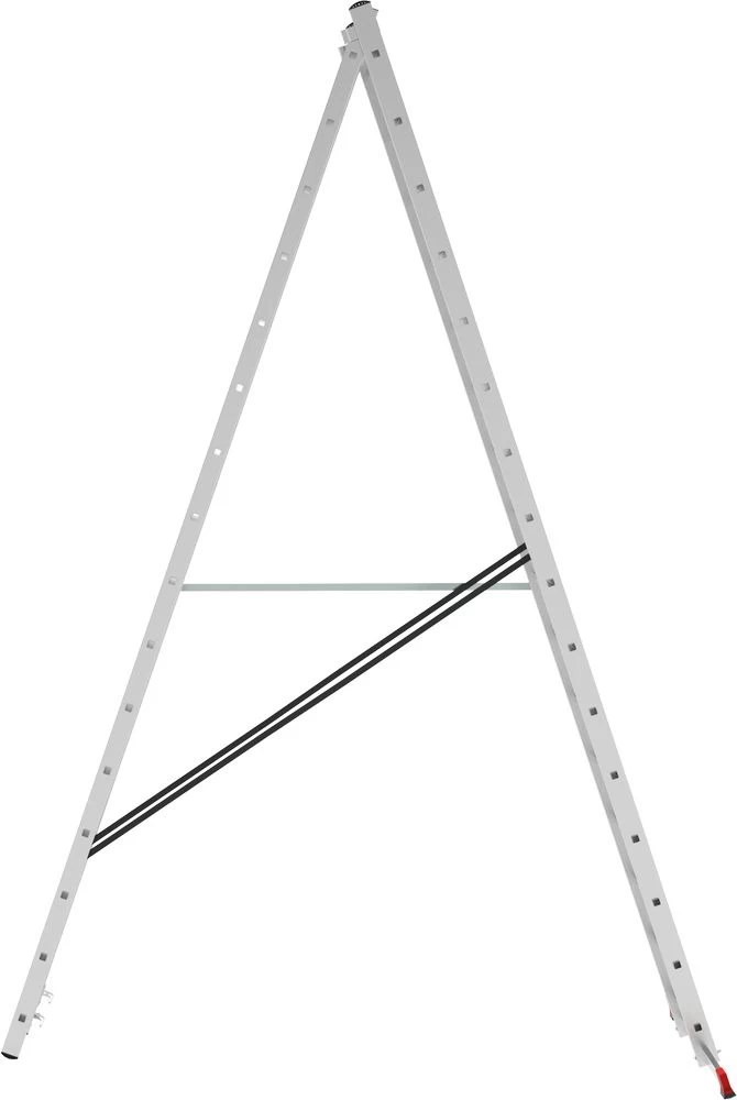 Лестница алюминиевая двухсекционная полупрофессиональная Новая Высота 2x16 арт. 2220216 от магазина ЛесКонПром.ру