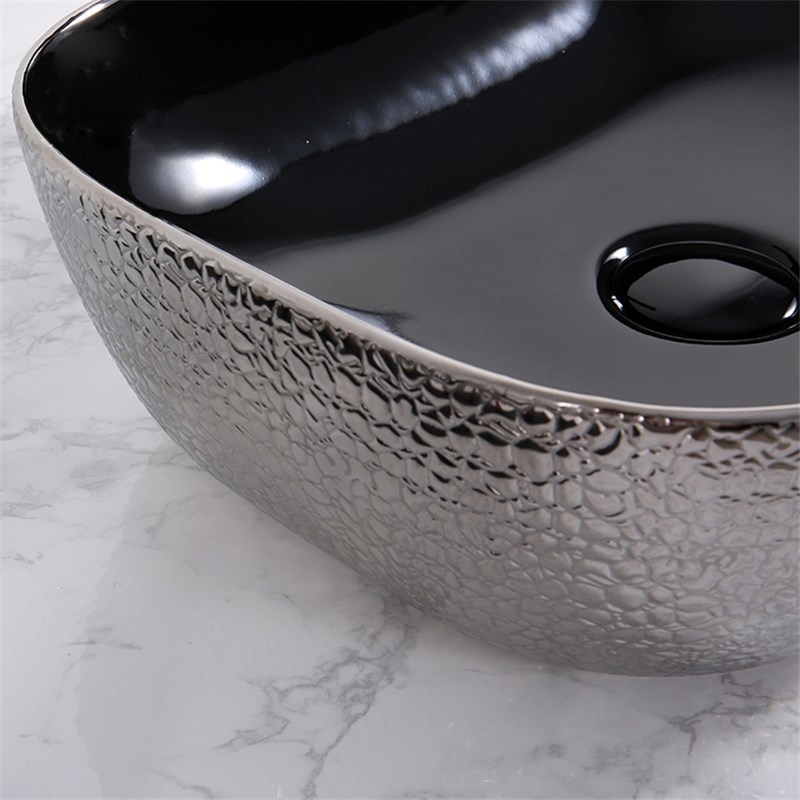 Раковина-чаша Mira 46 MR-4632BS Черная Серебро от магазина ЛесКонПром.ру