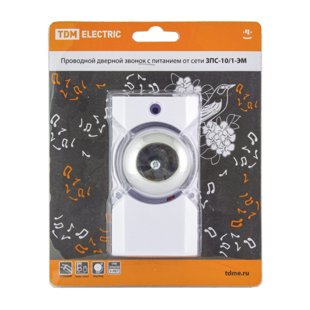 Звонок проводной TDM Зуммер от магазина ЛесКонПром.ру