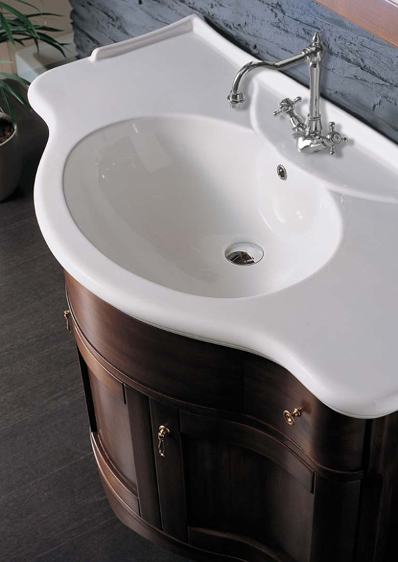 Раковина Azzurra Giunone 110 GIU200110/ALZA bi*1 Белая от магазина ЛесКонПром.ру