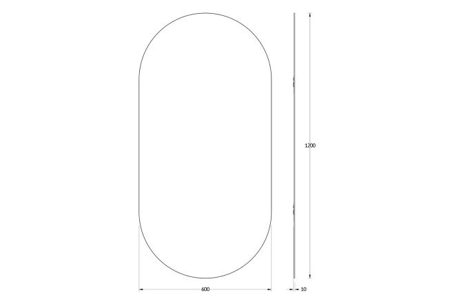 Зеркало EVOFORM Primary 80521957 от магазина ЛесКонПром.ру