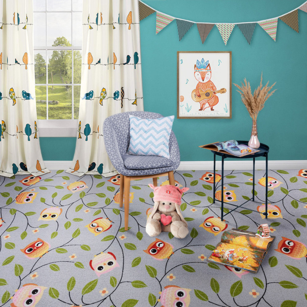 Ковролин Совы серый 4 м от магазина ЛесКонПром.ру