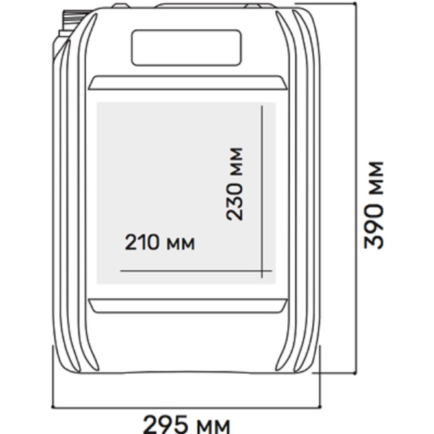 Канистра пластиковая 21,5 л от магазина ЛесКонПром.ру