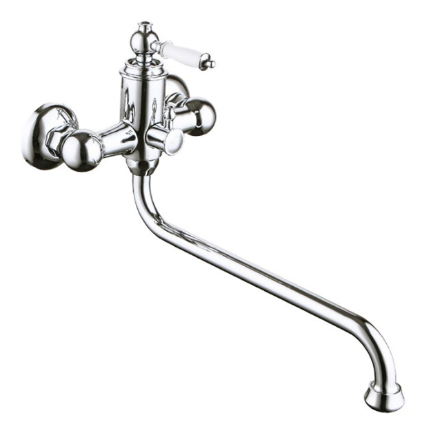 Смеситель для ванны CULTO Antique длинный излив хром от магазина ЛесКонПром.ру