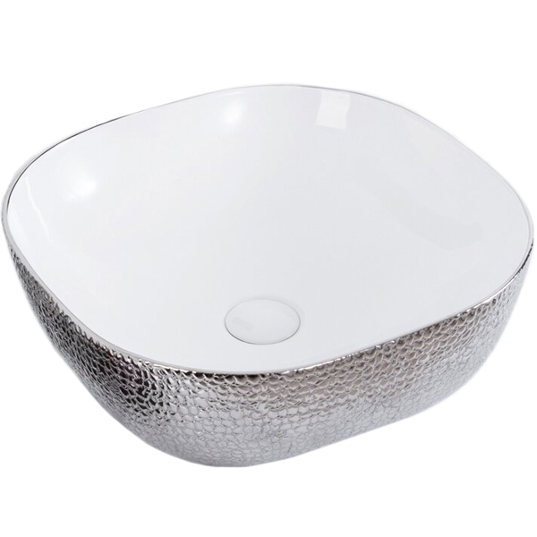 Раковина-чаша CeramaLux 42 D1301H021 Белая Серебро от магазина ЛесКонПром.ру