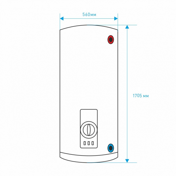Водонагреватель аккумуляционный THERMEX ER-300V 2-6 кВт от магазина ЛесКонПром.ру