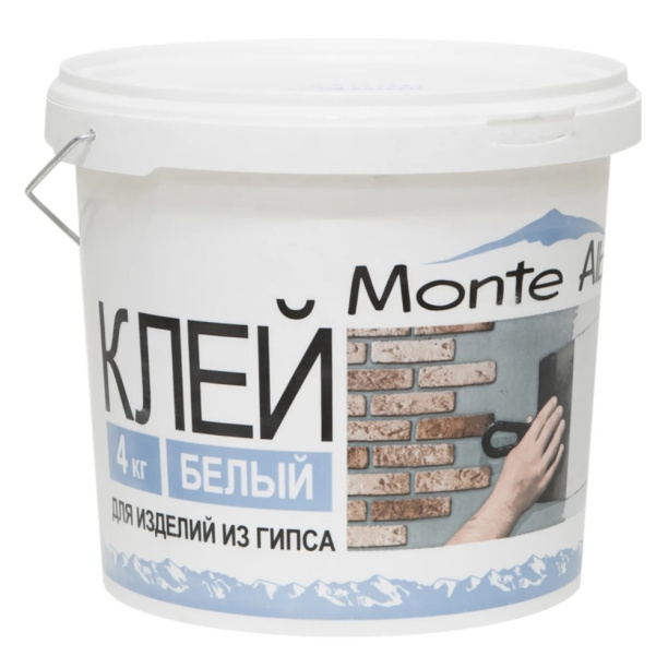 Гипсовый клей Monte Alba 4 кг от магазина ЛесКонПром.ру