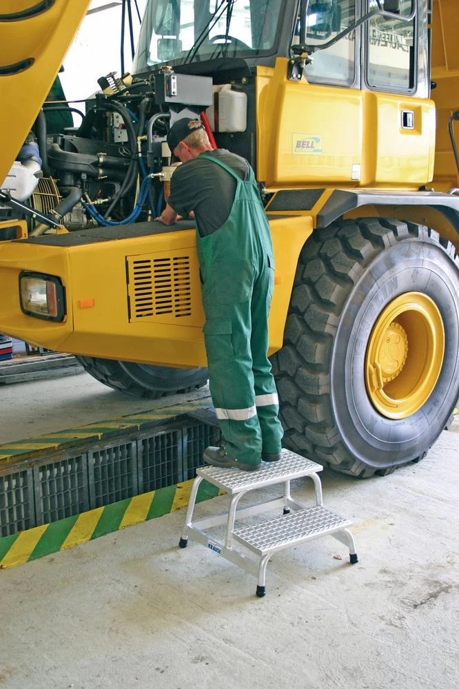 Монтажная подставка с решетчатыми ступенями STABILO 2 ступени KRAUSE арт.805324 от магазина ЛесКонПром.ру