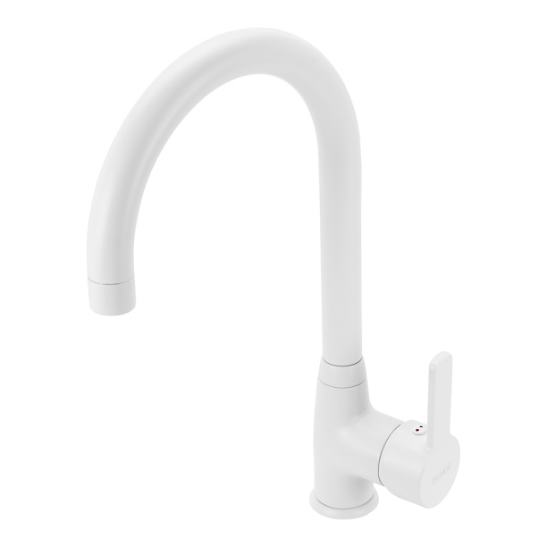 Смеситель для кухни FLUMEN Sena белый от магазина ЛесКонПром.ру