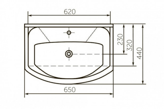 Раковина Элеганс 65 80353285 от магазина ЛесКонПром.ру