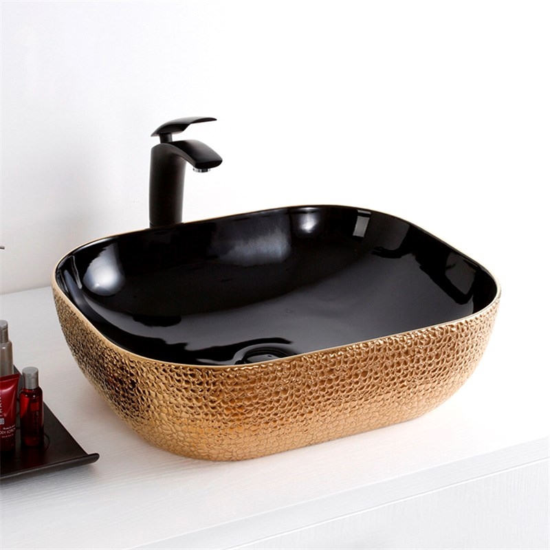 Раковина-чаша Mira 51 MR-5141BG Черная Золото от магазина ЛесКонПром.ру