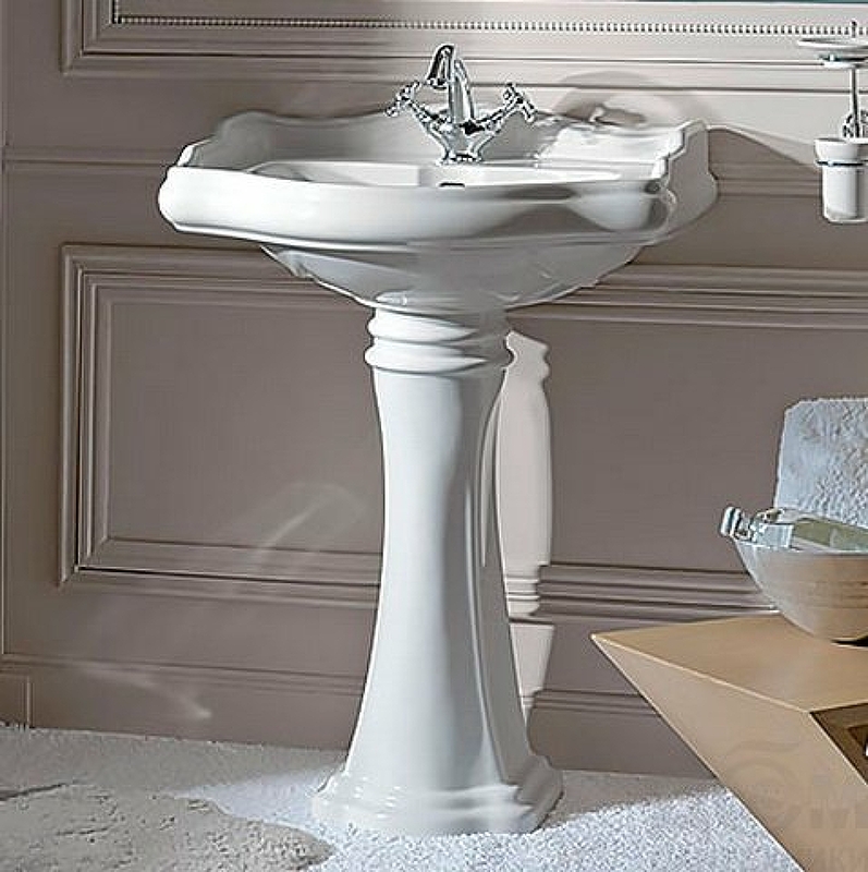 Раковина Kerasan Retro 73 104701*1 Белая от магазина ЛесКонПром.ру