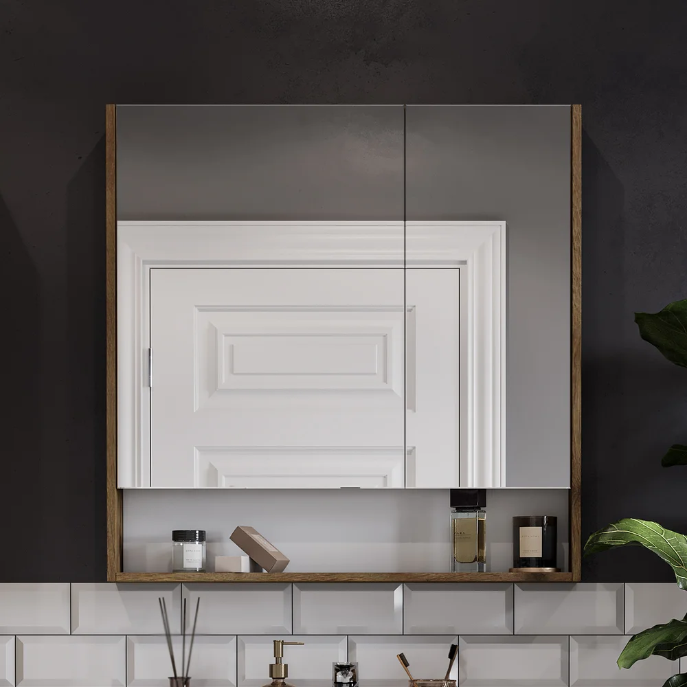 Зеркало-шкаф AQUATON Сканди 90 дуб рустикальный от магазина ЛесКонПром.ру