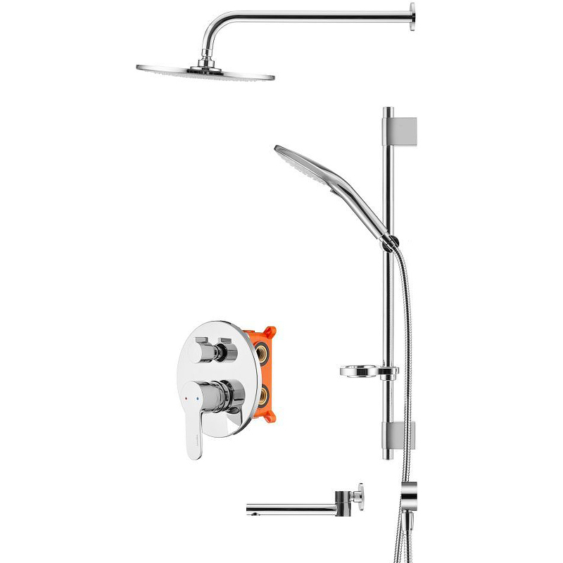 Душевая система Swedbe Platta 5542 Хром от магазина ЛесКонПром.ру