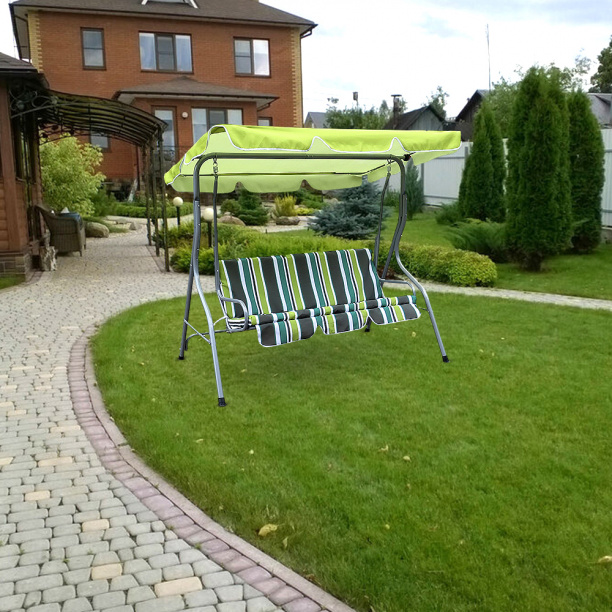 Садовые качели 3-местные 150x210х120 см от магазина ЛесКонПром.ру