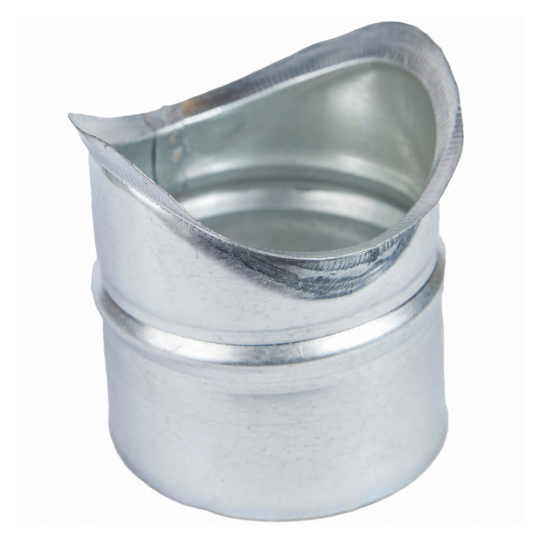 Врезка оцинкованная d125х100 мм от магазина ЛесКонПром.ру