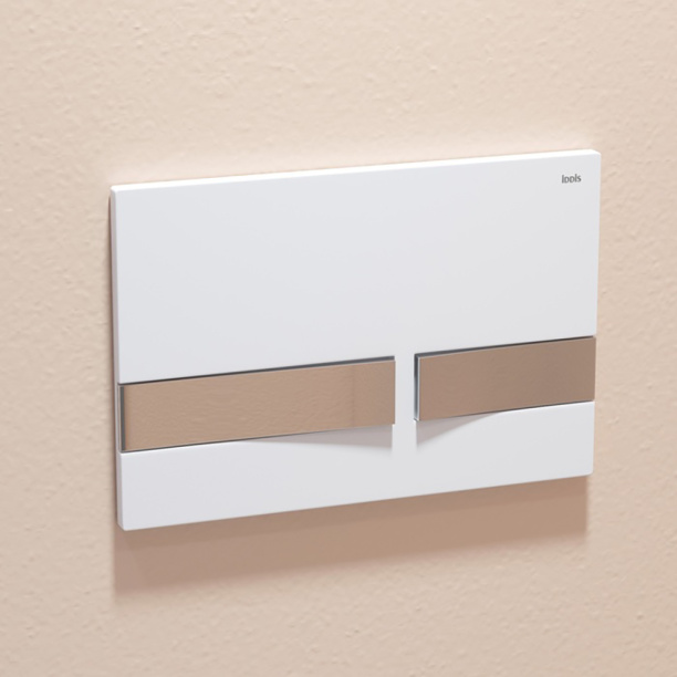 Кнопка для инсталляции IDDIS Unifix белый, хром от магазина ЛесКонПром.ру