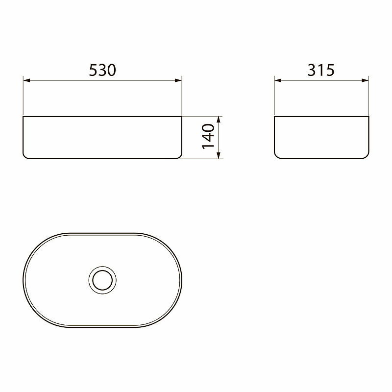 Раковина-чаша Point Виктория 53 PN43061 Белая от магазина ЛесКонПром.ру