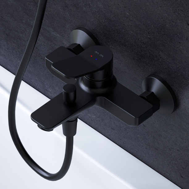 Смеситель для ванны Am Pm X-Joy черный от магазина ЛесКонПром.ру