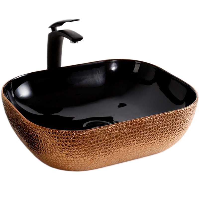 Раковина-чаша Mira 51 MR-5141BG Черная Золото от магазина ЛесКонПром.ру