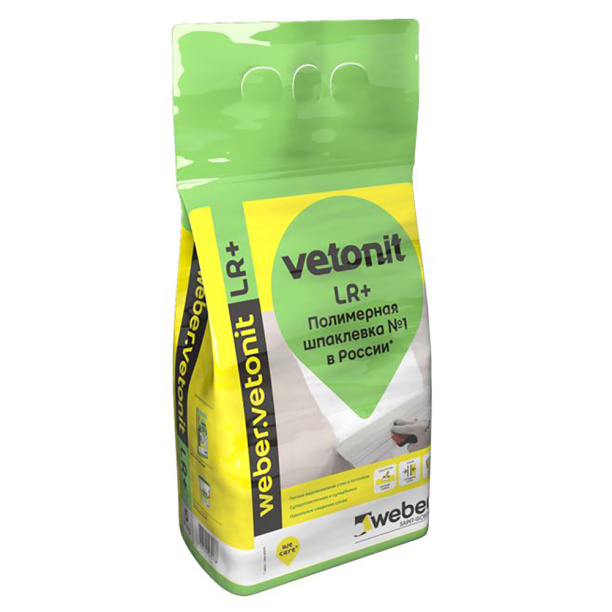 Шпаклевка полимерная Vetonit LR+ 5 кг от магазина ЛесКонПром.ру