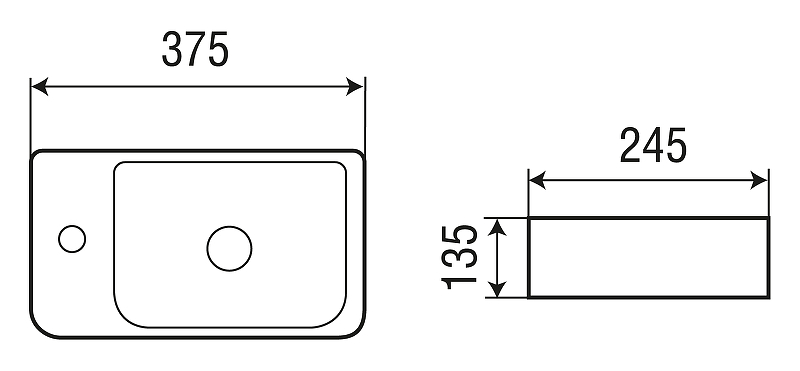 Раковина WeltWasser Aisbach 10100 L 37 10000004590 Белый глянец от магазина ЛесКонПром.ру