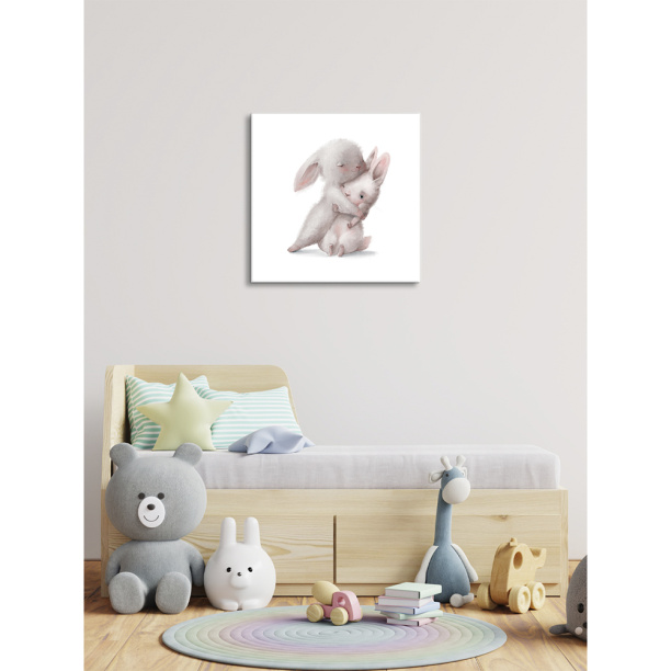 Канвас 31х31 см Капли на цветке от магазина ЛесКонПром.ру