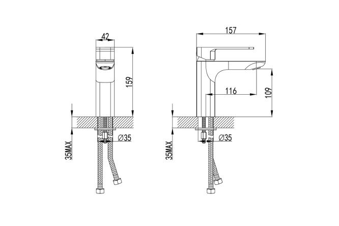 Смеситель для умывальника IDDIS Slide 80534149 от магазина ЛесКонПром.ру