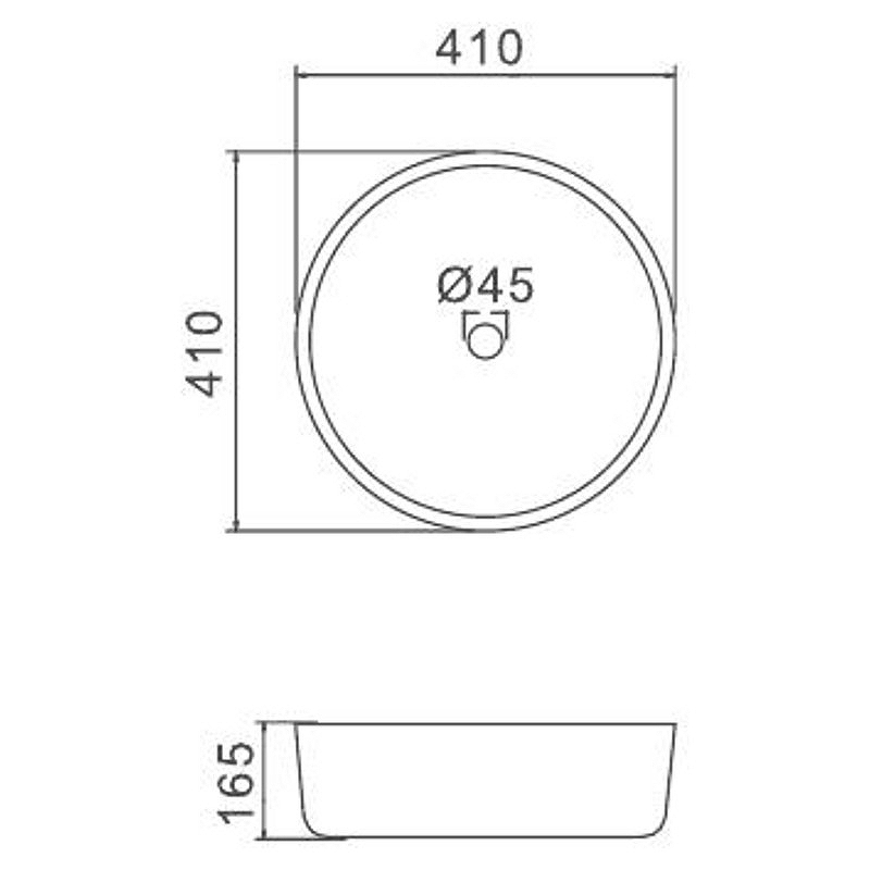Раковина-чаша Gappo 41 GT106 Белая от магазина ЛесКонПром.ру