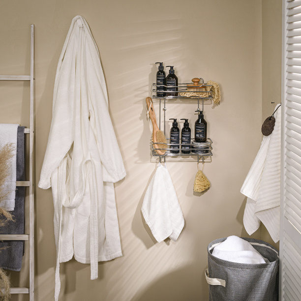 Полка сетчатая ЧМЗ Стамбул 2-ярусная прямая от магазина ЛесКонПром.ру