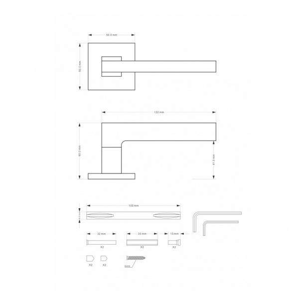 Дверные ручки Фабрика замков 04 золото от магазина ЛесКонПром.ру